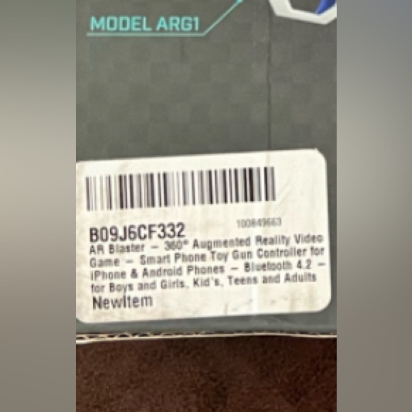 ARG1 Augmented Reality Blaster Gun, BIT, Works w iPhone & Android, NEW in Box - Picture 7 of 7